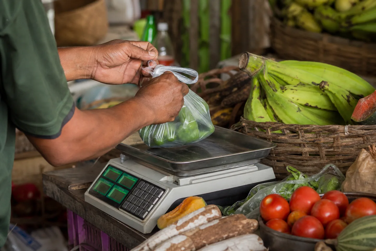 Productos medidos y pesados para controlar inventario por unidades flexibles.